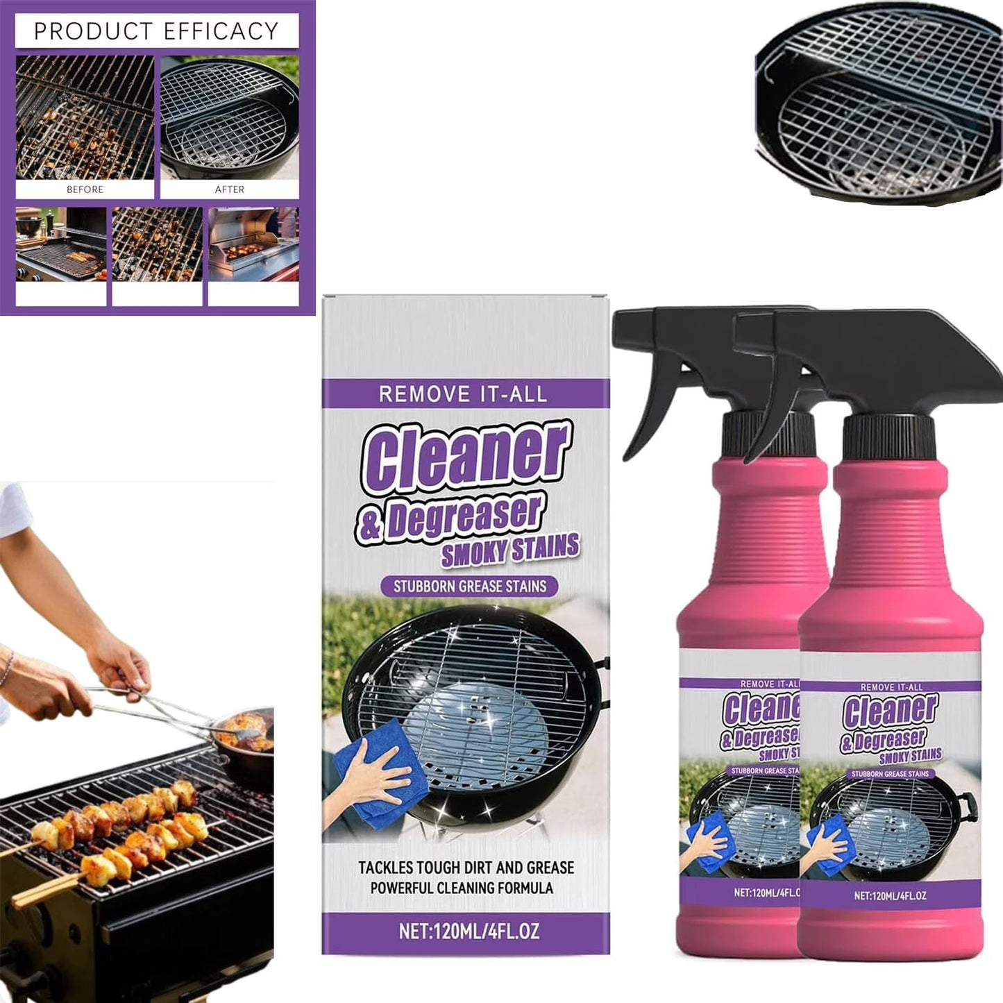 Grailzees™🔥🍖Fast-Acting Heavy-Duty Grill Degreaser Spray✨
