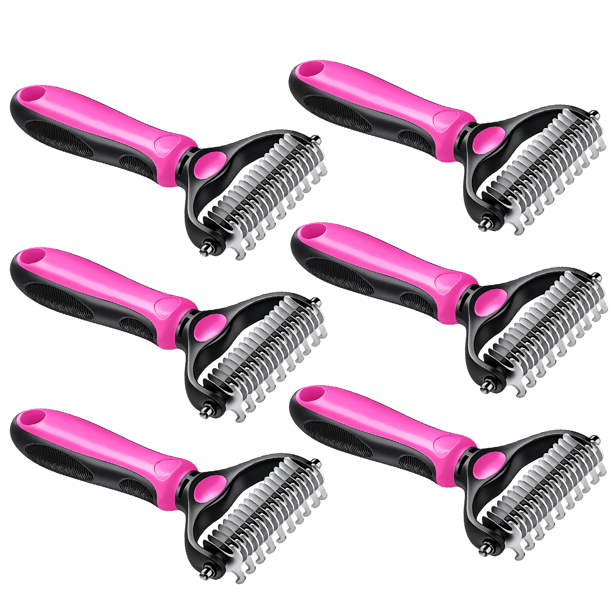 Grailzees™ Professional Double-Sided Pet Grooming Rake ✨ Undercoat Deshedding Tool for Dogs & Cats 🐶🐱