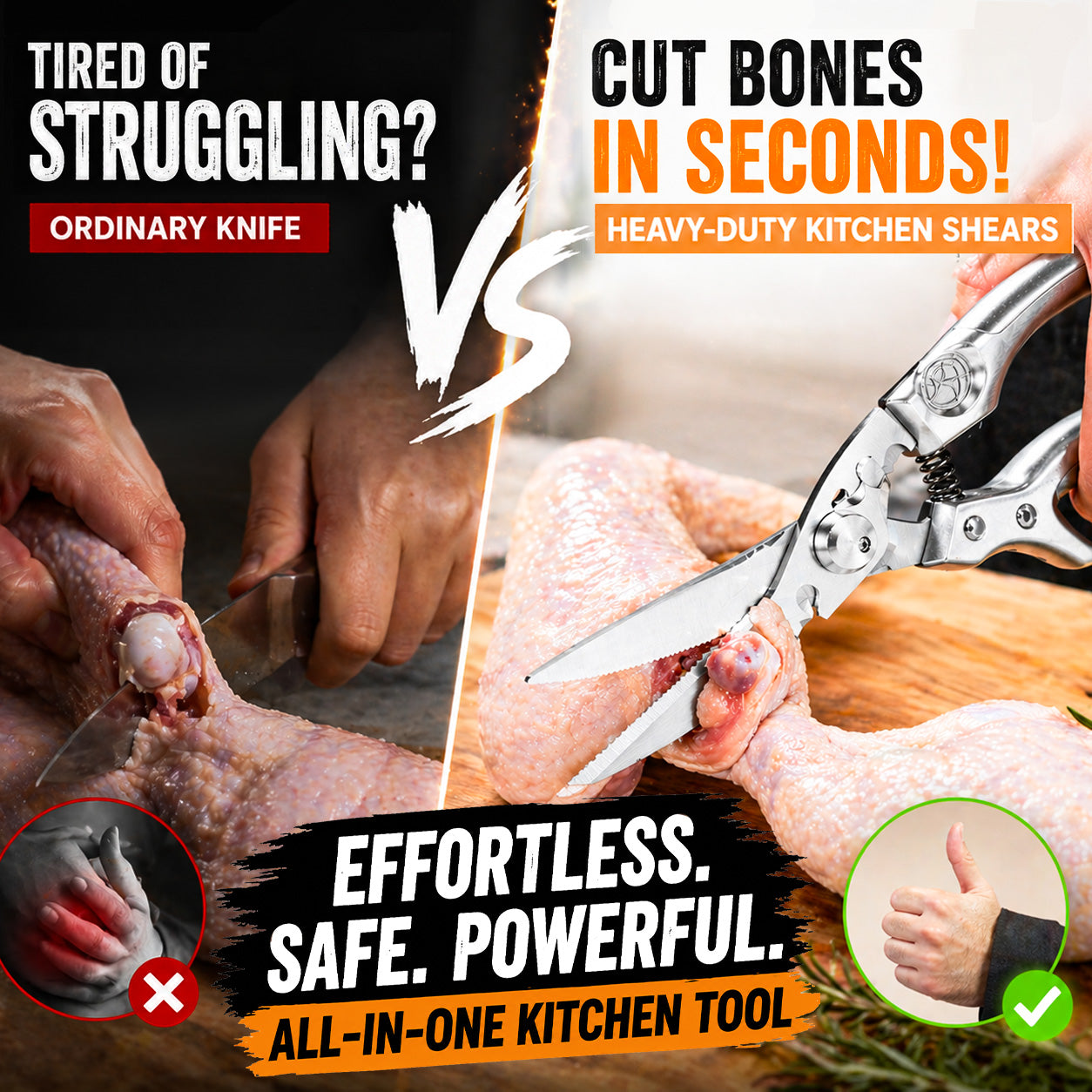 Grailzees™ Multifunctional Heavy-Duty Kitchen Shears