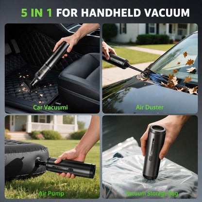 5-in-1 Mini Car Portable Cordless Handheld Vacuum Cleaner