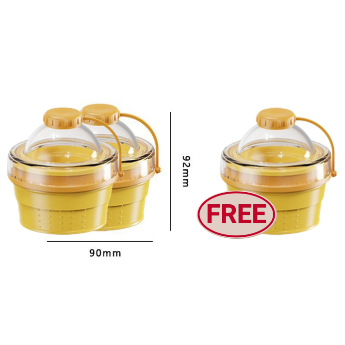 Collapsible Silicone Ice Ball Cup with Straw