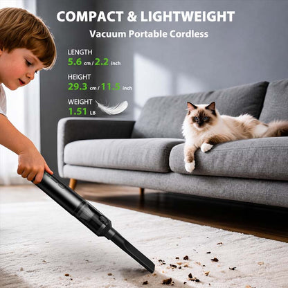 5-in-1 Mini Car Portable Cordless Handheld Vacuum Cleaner