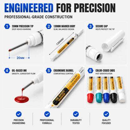 🎅Christmas HOT SALE💞50K+ SOLD!✨Precision Tip Quick-Dry Oil-Based Marker Pen
