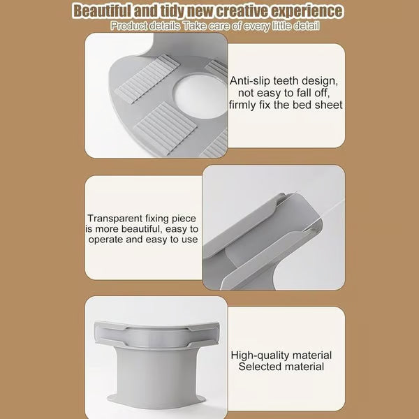 Grailzees™ Bed Sheet Holder Straps Non-Slip – Adjustable Mattress Sheet Fasteners for All Bed Sizes