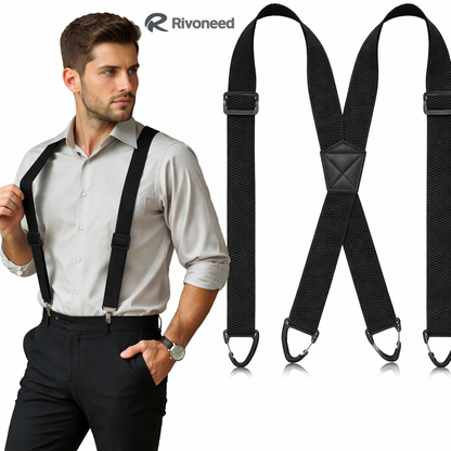 📢LAST DAY BUY 3 GET 1 FREE!⏰Men's X-Back Suspenders with Hook Clips