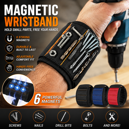 Grailzees™Adjustable Magnetic Wristband for Holding Screws