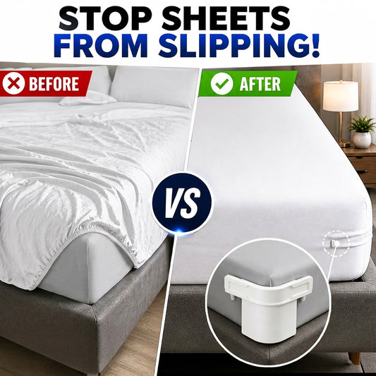 Grailzees™ Bed Sheet Holder Straps Non-Slip – Adjustable Mattress Sheet Fasteners for All Bed Sizes