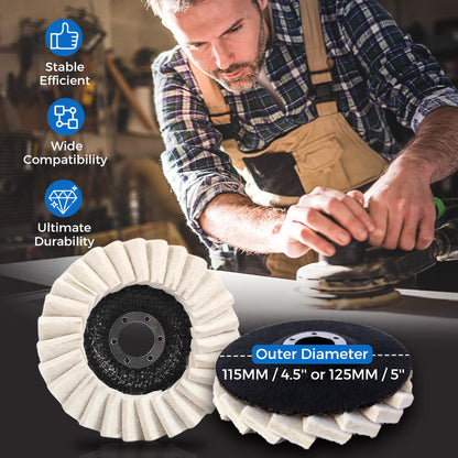 Achieve A Mirror Finish –Wool Felt Flap Polishing Disc