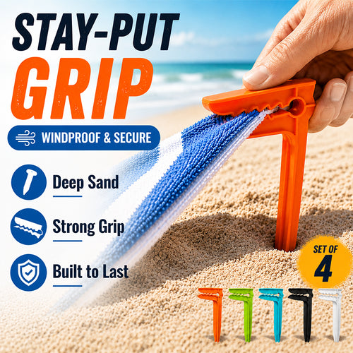 Windproof Beach Towel Clip Pegs for Sand and Grass