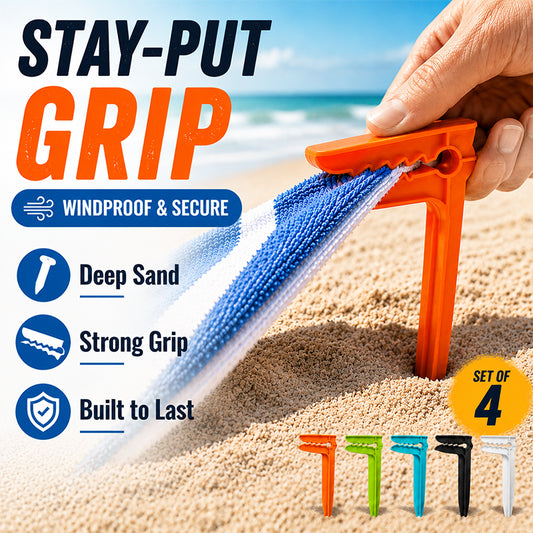 Windproof Beach Towel Clip Pegs for Sand and Grass