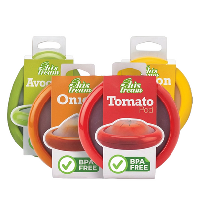 Reusable Silicone Stretch Pods 🍅🥑 – Keep Fruits & Vegetables Fresh Longer Without Plastic Wrap