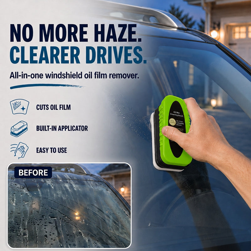 🔥 Oil Film Remover Brush for Car