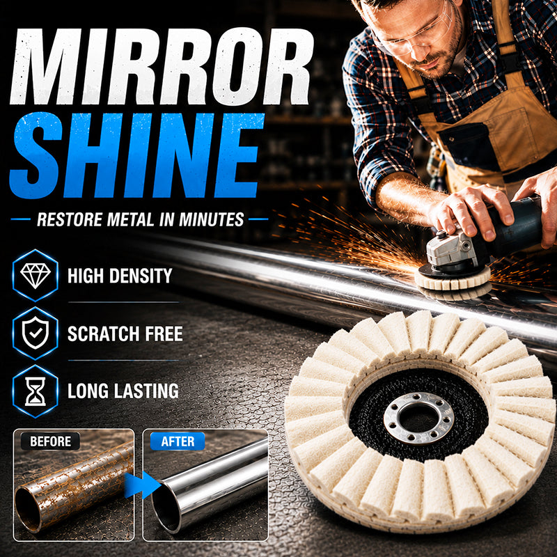 Achieve A Mirror Finish –Wool Felt Flap Polishing Disc