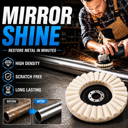 Achieve A Mirror Finish –Wool Felt Flap Polishing Disc