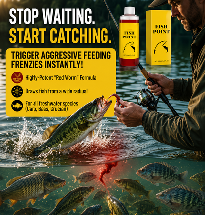 🎣 Concentrated Fish Attractant Liquid – 🐟Fast-Acting Red Worm Formula