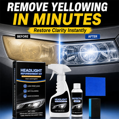 Grailzees™💥🚘Automotive Headlamp Restoration Fluid, blurring enhanced crystalline coating refurbisher