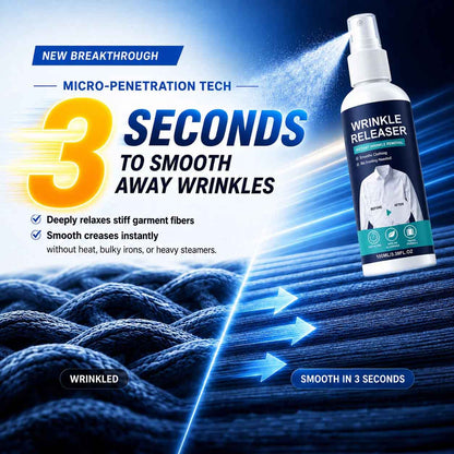 👔 Grailzees™ Instant Wrinkle Erasing Spray: Smooth Clothes in 3 Seconds (No Iron, No Heat)✨ (EU)
