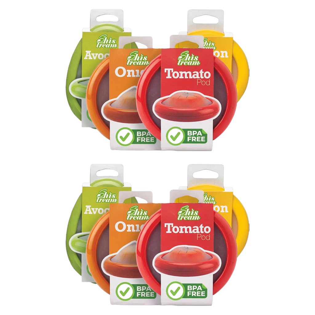 Reusable Silicone Stretch Pods 🍅🥑 – Keep Fruits & Vegetables Fresh Longer Without Plastic Wrap