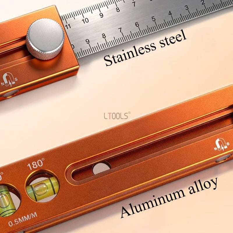 📏 3-in-1 Measuring, Marking & Level Tool🔥