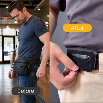 Grailzees™ Slim Belt Wallet —“Waist Shield” Tactical Waist Pack with Quick Access Wallet 🛡️💳