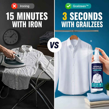 👔 Grailzees™ Instant Wrinkle Erasing Spray: Smooth Clothes in 3 Seconds (No Iron, No Heat)✨ (EU)