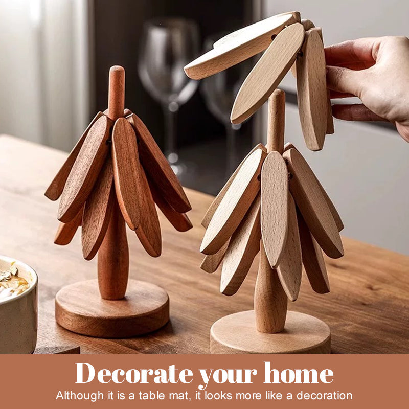 🥳2026 HOT SALE🥳🌲50K+ SOLD!✨ Wooden Tree Trivet – Beautiful Decor & Table Protection 🏡