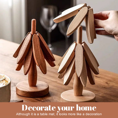 🥳2026 HOT SALE🥳🌲50K+ SOLD!✨ Wooden Tree Trivet – Beautiful Decor & Table Protection 🏡
