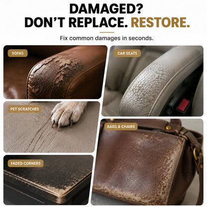 Grailzees™ Leather Repair Patch – Cover Scratches, Cracks & Peeling in Minutes