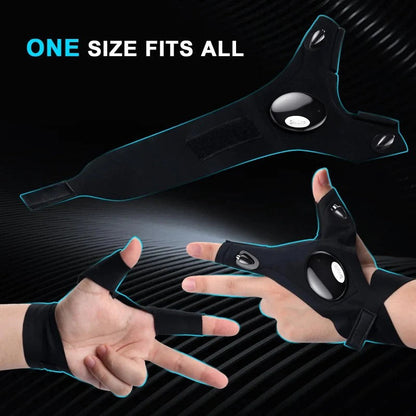 💡 LED Flashlight Gloves | Hands-Free Light for Work & Outdoors