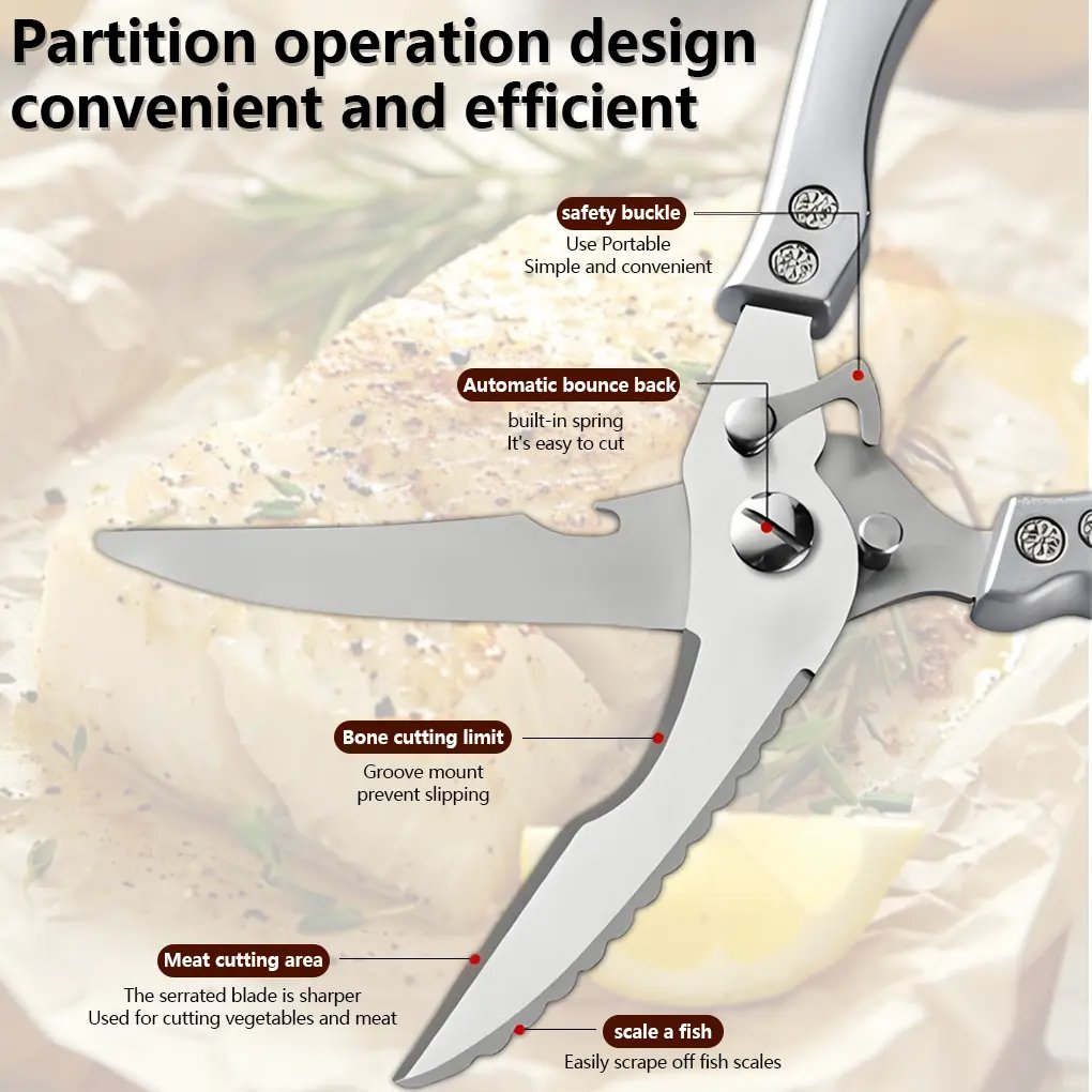 Grailzees™ Multifunctional Heavy-Duty Kitchen Shears