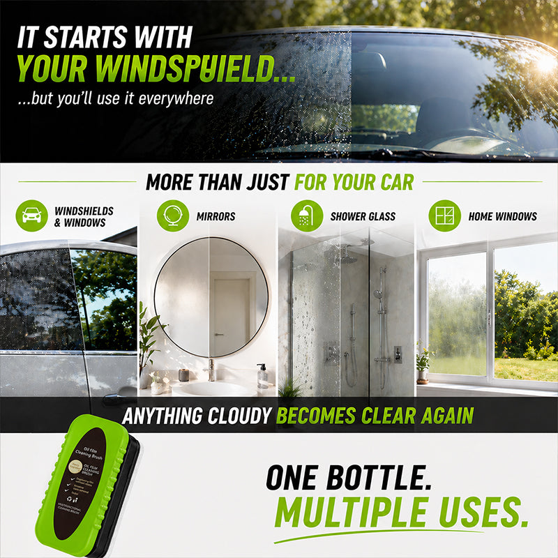 🔥 Oil Film Remover Brush for Car