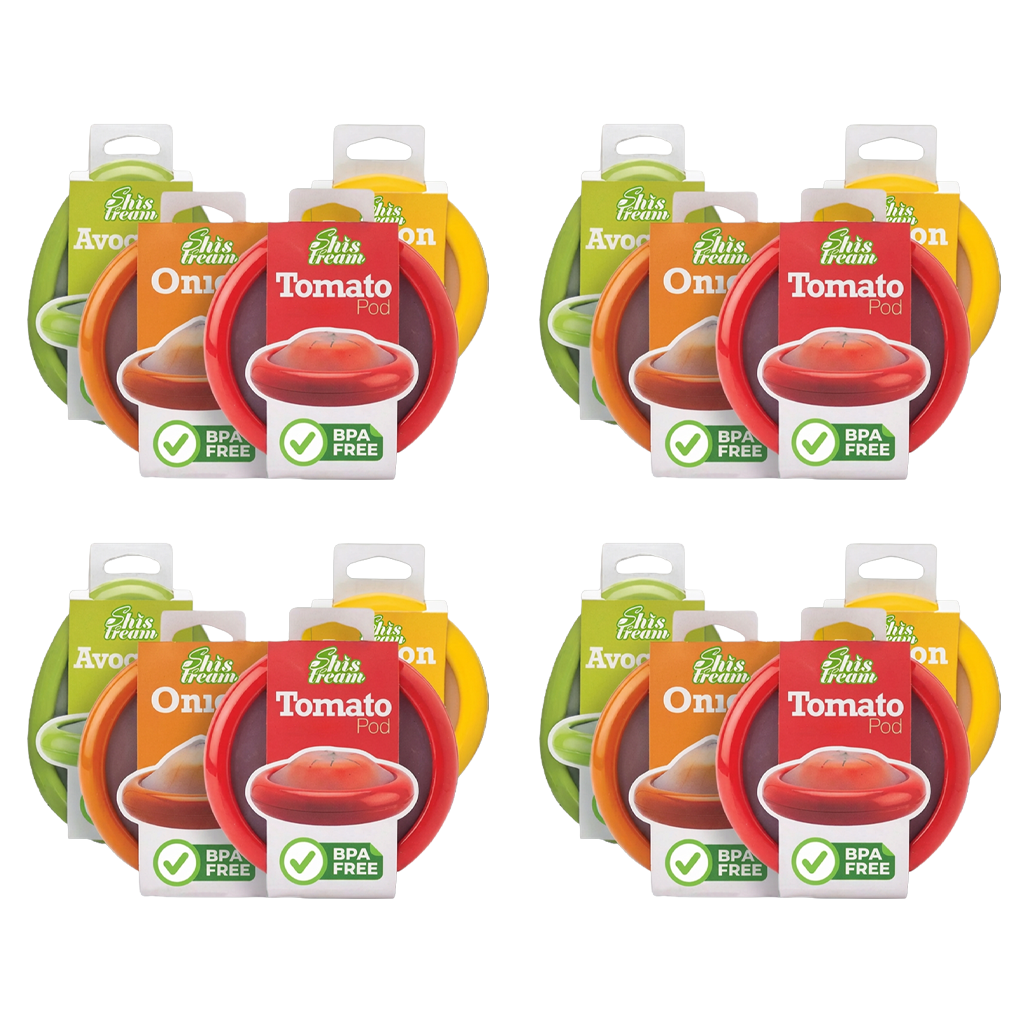 Reusable Silicone Stretch Pods 🍅🥑 – Keep Fruits & Vegetables Fresh Longer Without Plastic Wrap