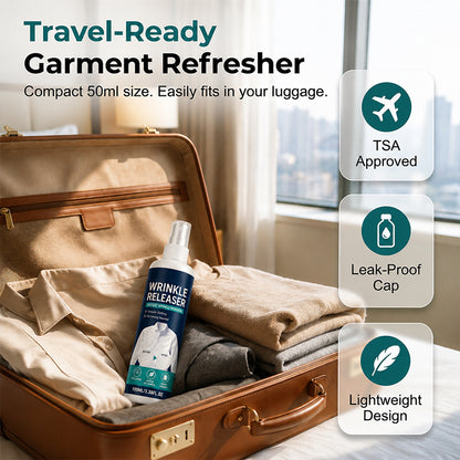 👔✨ Instant Wrinkle Release – No Iron, Travel-Ready, Static-Free & Fresh