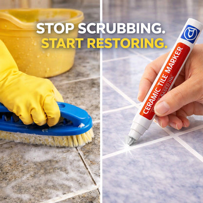 🖌️Grailzees™ Anti-Mould & Waterproof Joint Pen for Ceramic Tiles!