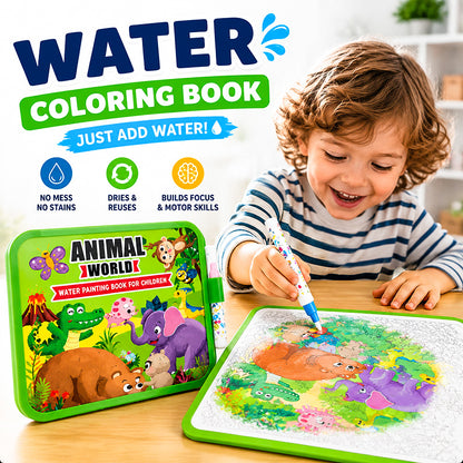 Mess-Free Reusable Water Coloring Book