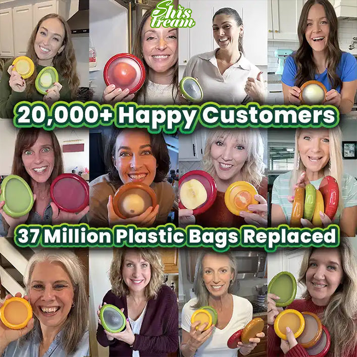Reusable Silicone Stretch Pods 🍅🥑 – Keep Fruits & Vegetables Fresh Longer Without Plastic Wrap