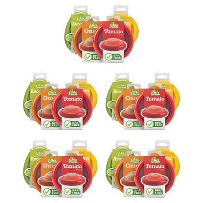 Reusable Silicone Stretch Pods 🍅🥑 – Keep Fruits & Vegetables Fresh Longer Without Plastic Wrap