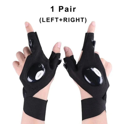 💡 LED Flashlight Gloves | Hands-Free Light for Work & Outdoors