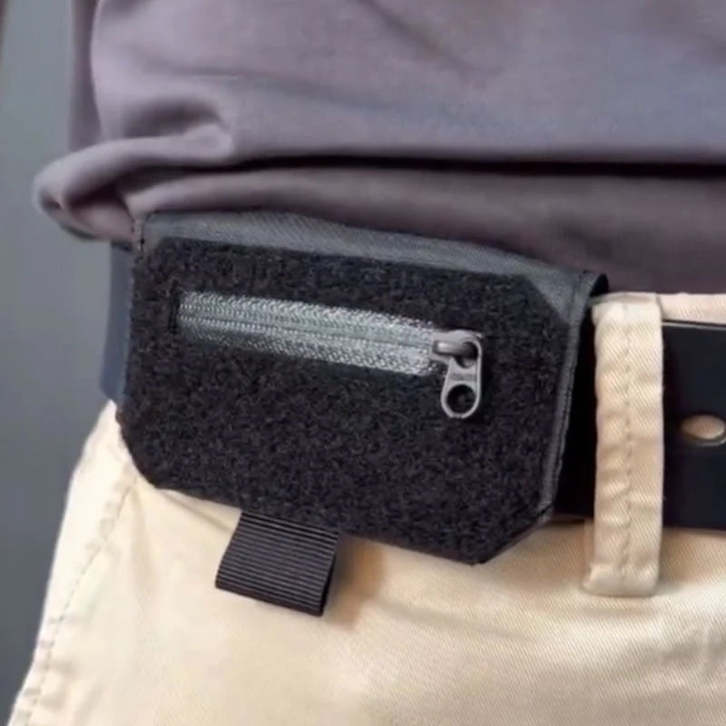 Grailzees™ Slim Belt Wallet —“Waist Shield” Tactical Waist Pack with Quick Access Wallet 🛡️💳