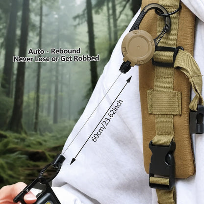 🏆Last Day Buy 1 Get 1 Free🎁3 In 1 New Multifunctional Retractable Pull Reel Carabiner Keychain