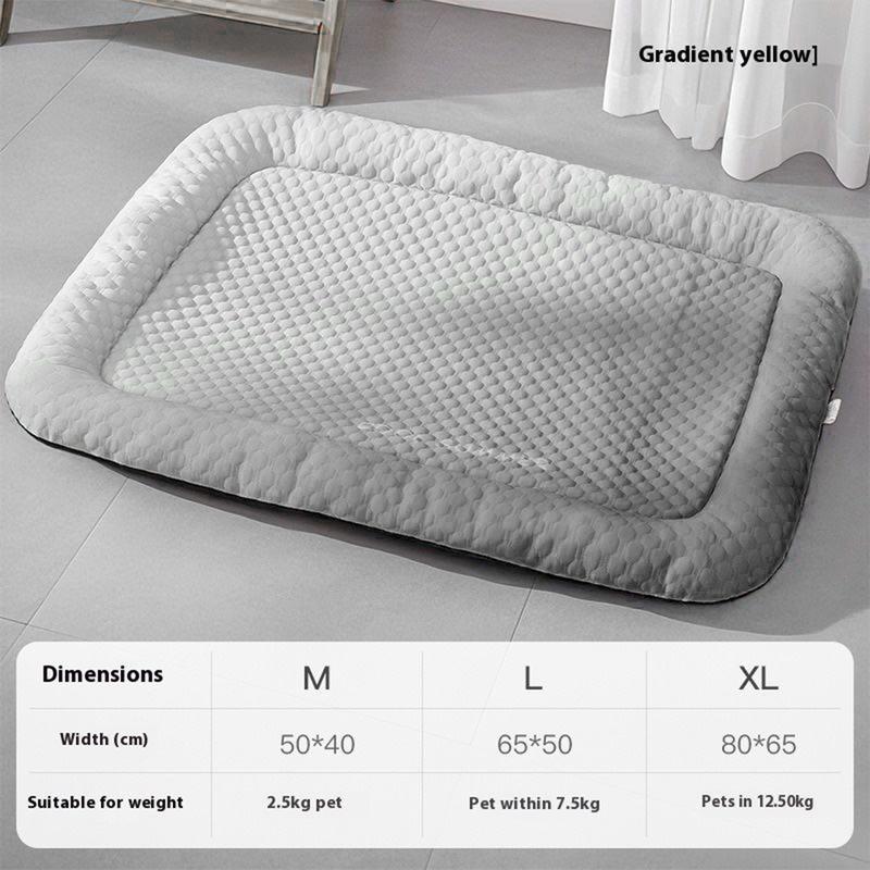 🥳2026 HOT SALE🥳!Pet Cooling Mat for Dogs & Cats 🐾  Naturally Cool Ice-Silk Pad • Breathable, Washable & Soft 🌿  For Floors, Sofas & Car Travel • Multiple Sizes • Gradient Colours ☀️🐶🐱