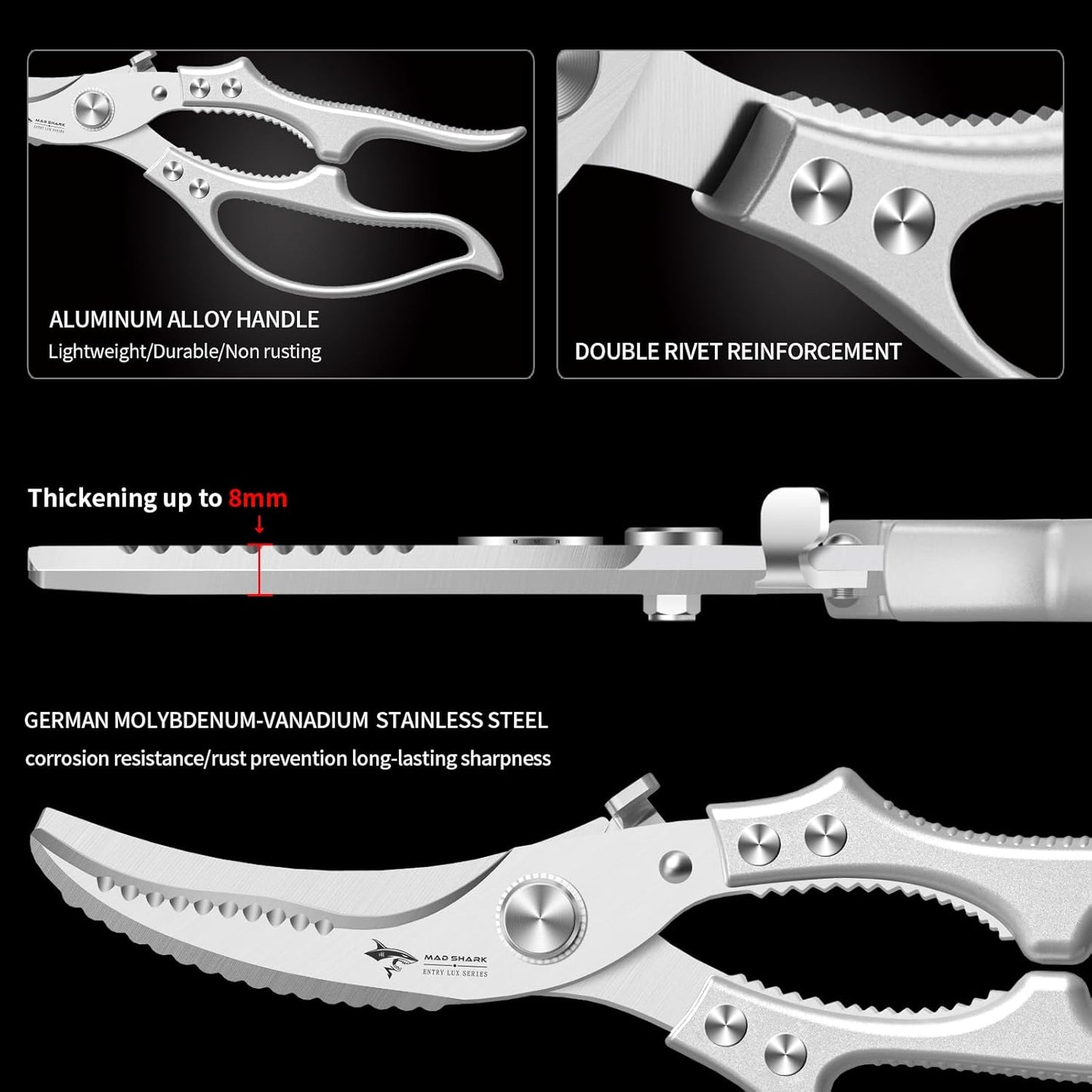 Grailzees™ Multifunctional Heavy-Duty Kitchen Shears