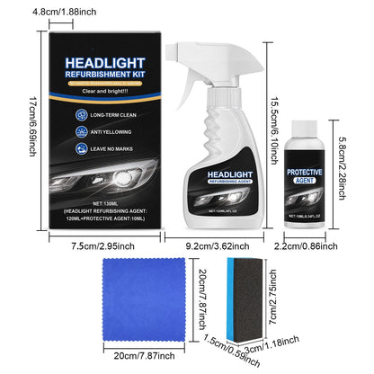 Grailzees™💥🚘Automotive Headlamp Restoration Fluid, blurring enhanced crystalline coating refurbisher