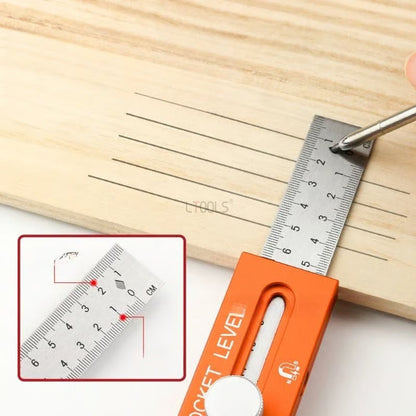 📏 3-in-1 Measuring, Marking & Level Tool🔥