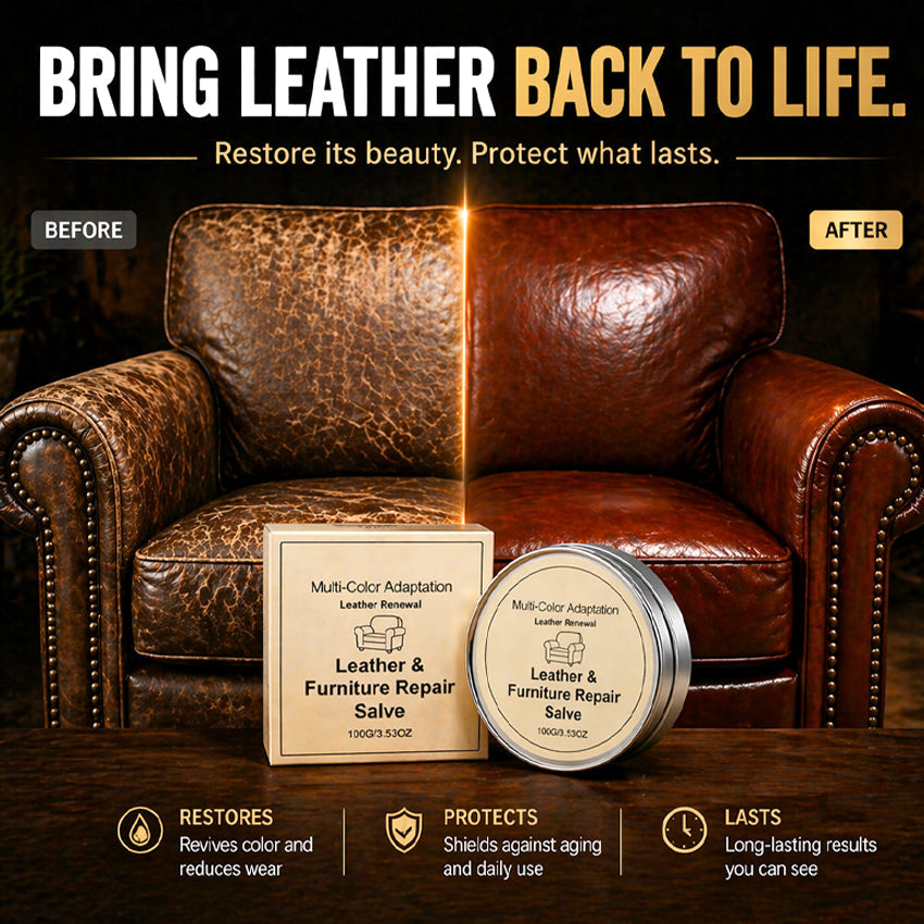 Grailzees™ Leather Repair & Restore Balm – Make Old Leather Look New Again