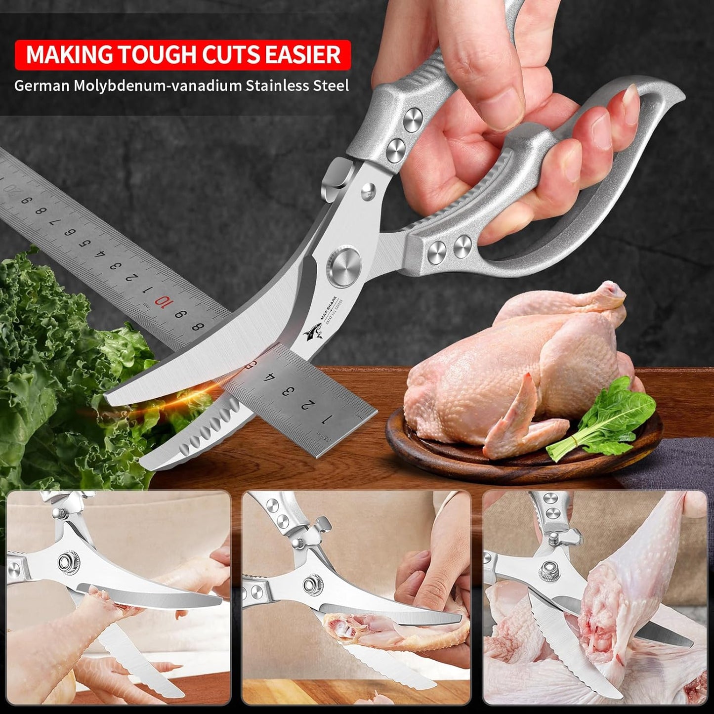 Grailzees™ Multifunctional Heavy-Duty Kitchen Shears