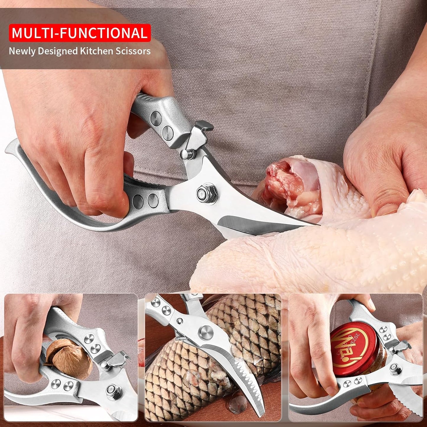 Grailzees™ Multifunctional Heavy-Duty Kitchen Shears