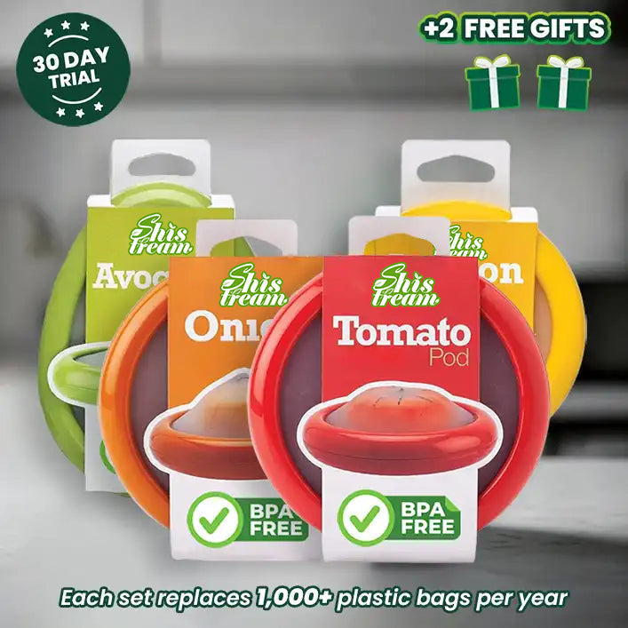 Reusable Silicone Stretch Pods 🍅🥑 – Keep Fruits & Vegetables Fresh Longer Without Plastic Wrap