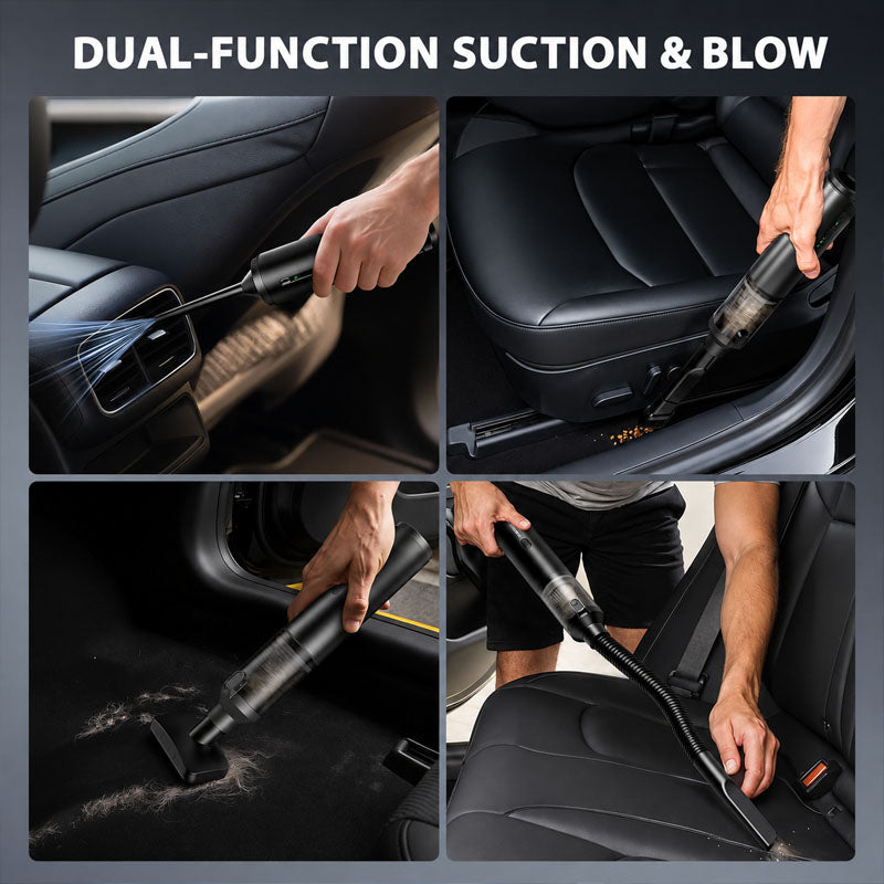 5-in-1 Mini Car Portable Cordless Handheld Vacuum Cleaner