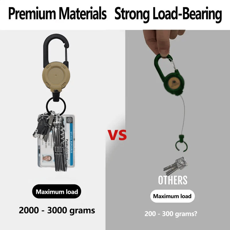 🏆Last Day Buy 1 Get 1 Free🎁3 In 1 New Multifunctional Retractable Pull Reel Carabiner Keychain